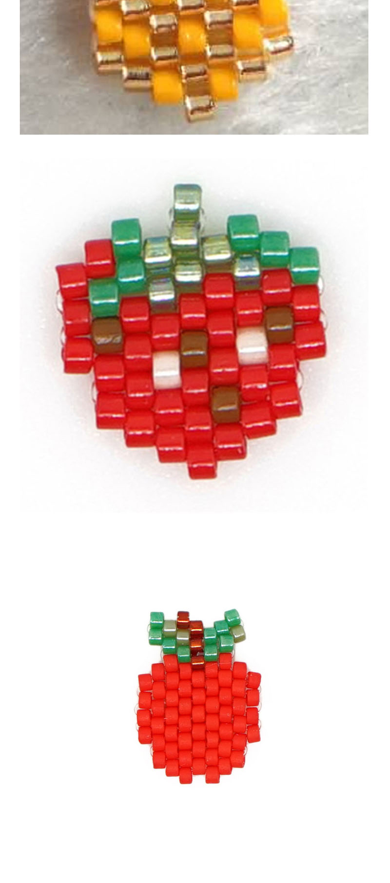 Fashion Red Cherry Bead Woven Fruit Plant Flower Series Accessories,Jewelry Findings & Components