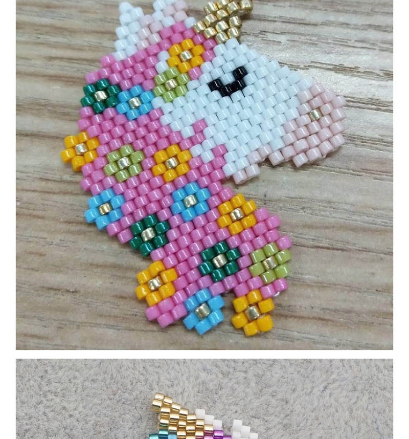 Fashion Color Bead Woven Unicorn Accessories,Jewelry Findings & Components