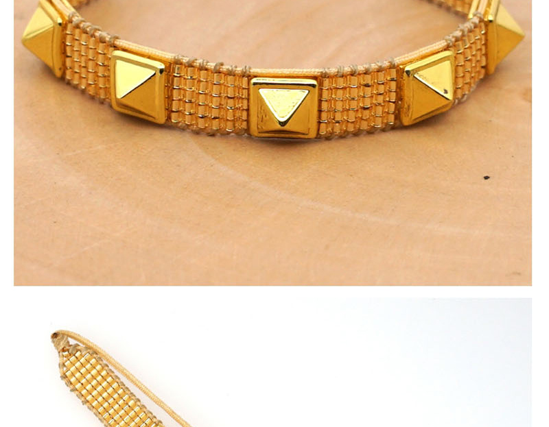 Fashion Suit Color Studded Diamond Butterfly Bead Braided Bracelet,Beaded Bracelet