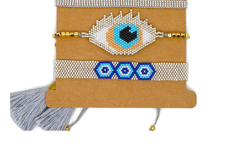 Fashion White Mizhu Woven Eye Bracelet,Beaded Bracelet
