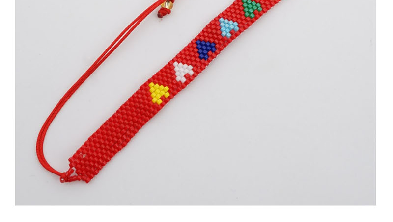 Fashion Suit Red Rice Beads Braided Eyes Six-pointed Star Love Bracelet,Beaded Bracelet