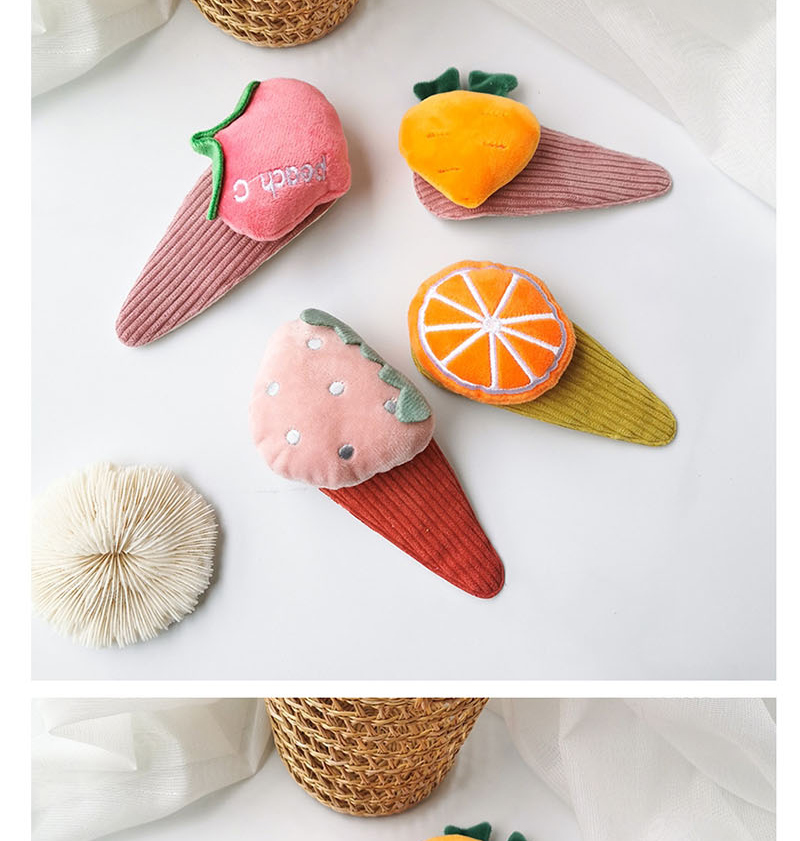 Fashion Orange Fabric Embroidery Fruit Hair Clip,Hairpins