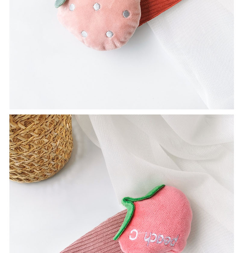 Fashion Strawberry Pink Fabric Embroidery Fruit Hair Clip,Hairpins