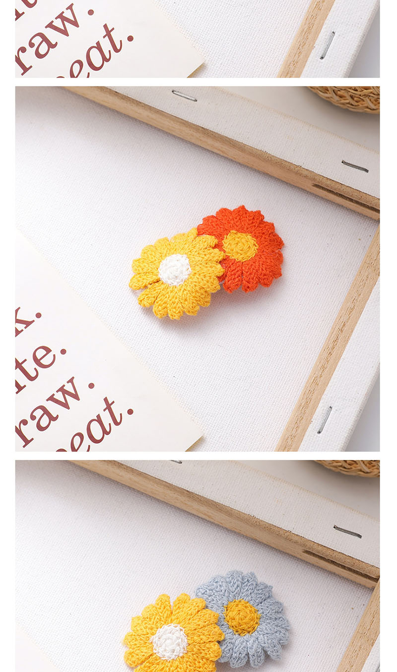 Fashion Two Flowers Orange + Yellow Flower Hairpin,Hairpins