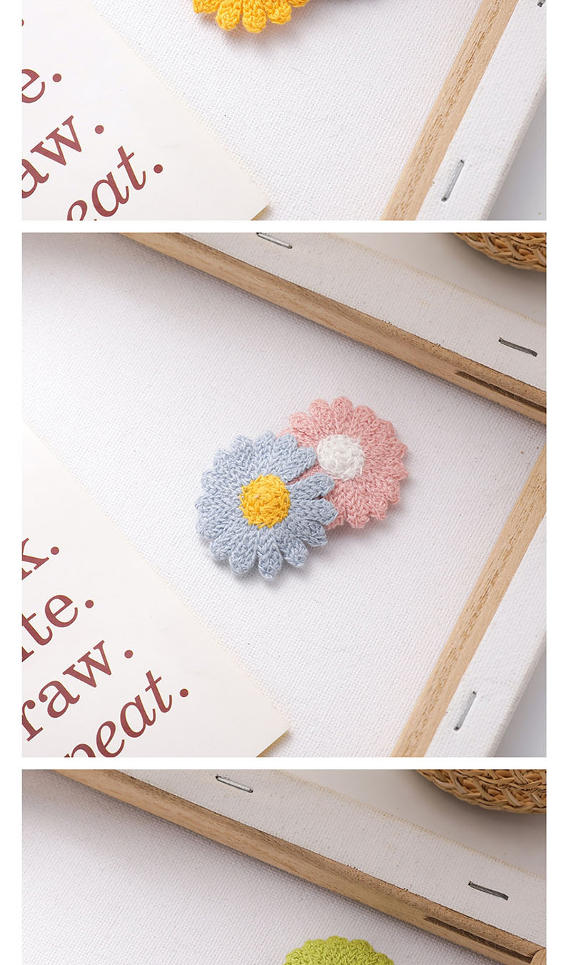 Fashion Two Flowers Yellow + Blue Flower Hairpin,Hairpins