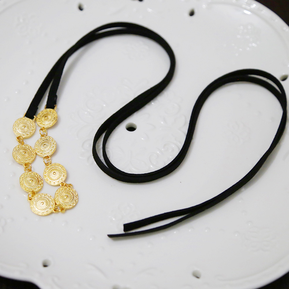 Fashion Black Conch Fringe Necklace,Multi Strand Necklaces