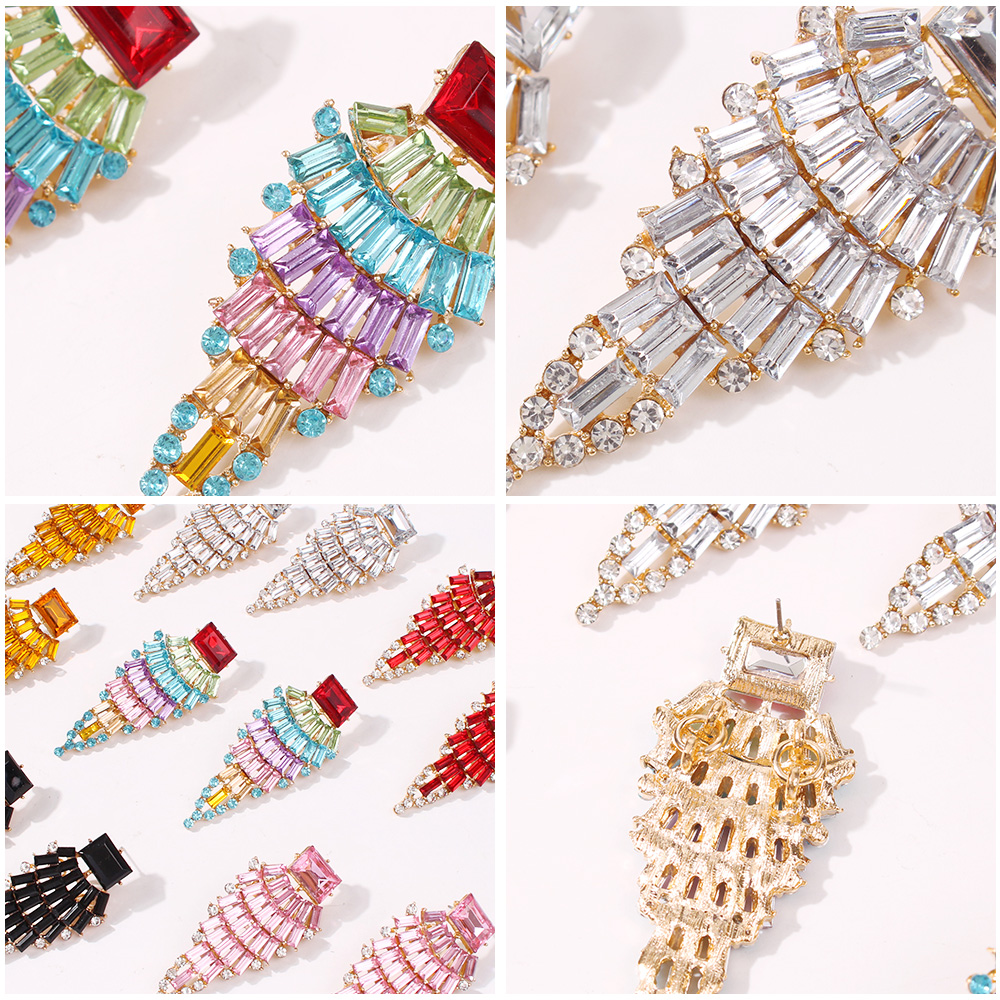 Fashion Color Alloy Diamond Earrings,Stud Earrings