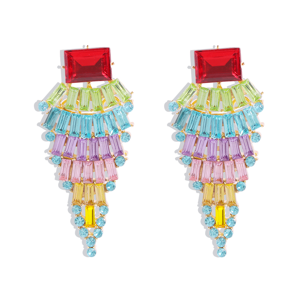 Fashion Color Alloy Diamond Earrings,Stud Earrings