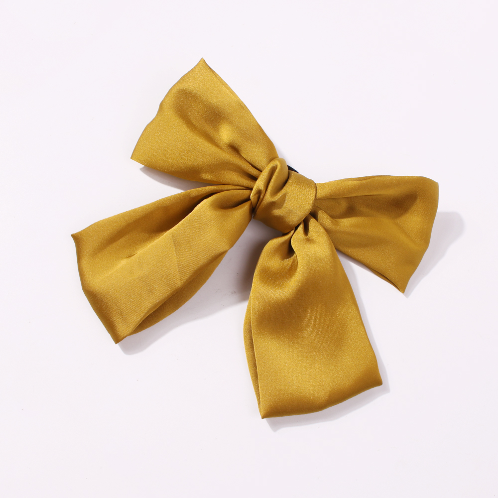 Fashion Yellow Cloth Bow Hairpin,Hairpins