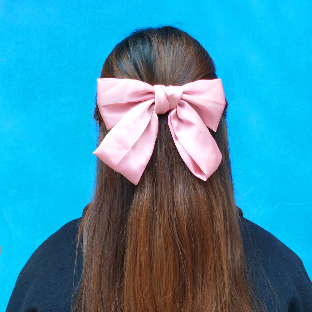 Fashion Pink Cloth Bow Hairpin,Hairpins