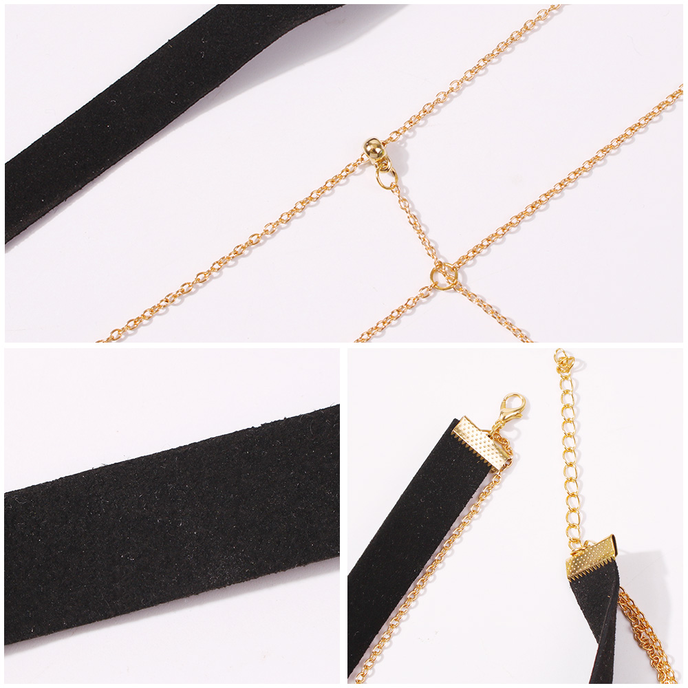 Fashion Golden Multi-layer Chain Cloth Multi-layer Necklace,Multi Strand Necklaces