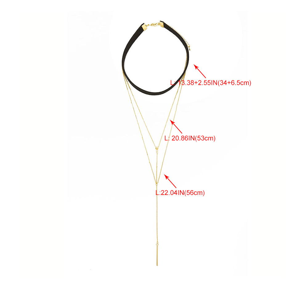 Fashion Golden Multi-layer Chain Cloth Multi-layer Necklace,Multi Strand Necklaces