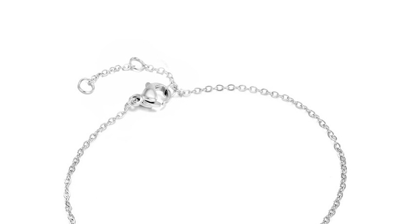 Fashion Rose Gold Stainless Steel Engraved Love Eye Adjustable Bracelet 13mm,Bracelets