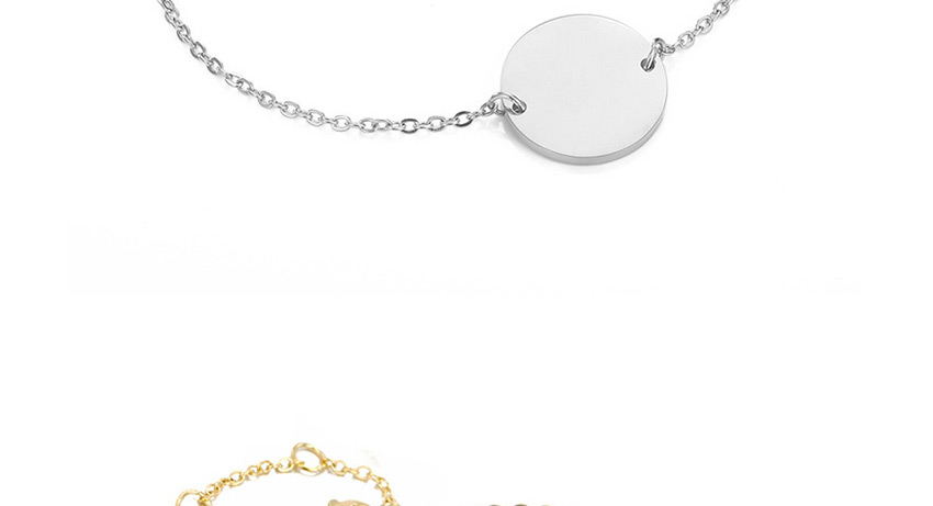 Fashion Golden Stainless Steel Engraved Geometric Adjustable Bracelet 13mm,Bracelets