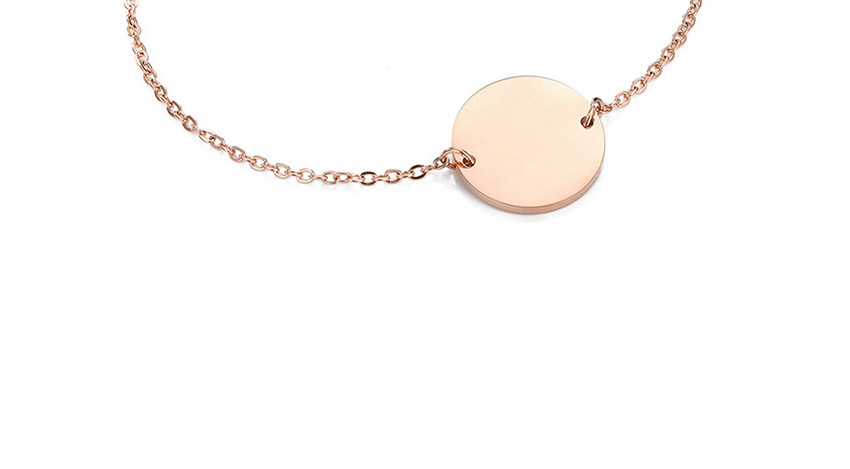 Fashion Rose Gold Stainless Steel Engraved Penguin Geometric Bracelet 13mm,Bracelets