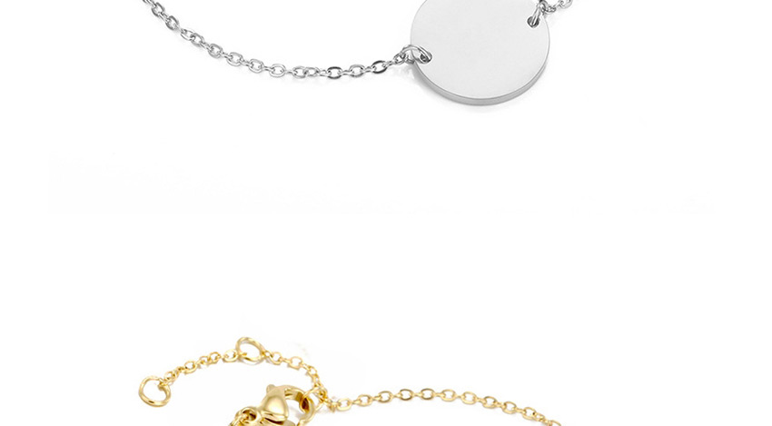 Fashion Golden Stainless Steel Engraved Penguin Geometric Bracelet 13mm,Bracelets