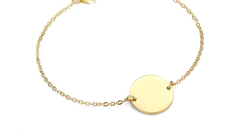 Fashion Golden Stainless Steel Engraved Fox Geometric Round Bracelet 13mm,Bracelets
