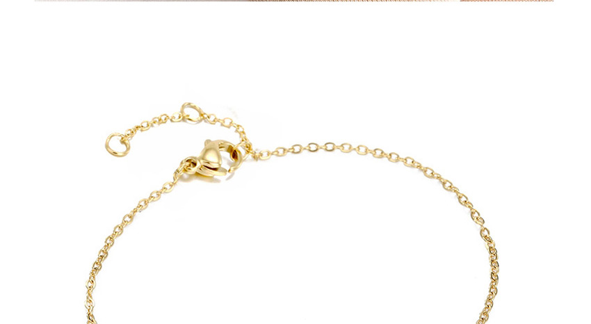 Fashion Rose Gold Titanium Steel Stainless Steel Engraved Gesture Round Bracelet 13mm,Bracelets