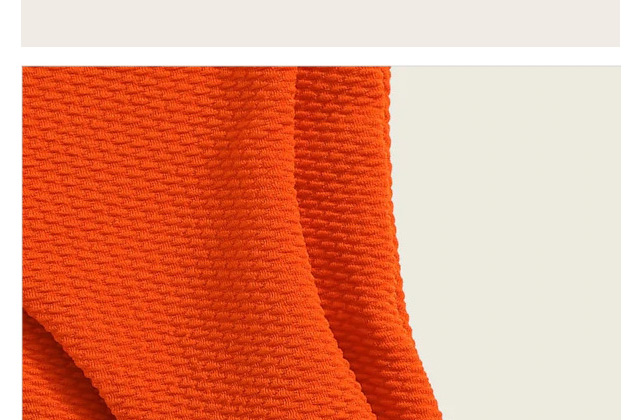 Fashion Orange Knotted Tube Top Split Swimsuit,Bikini Sets