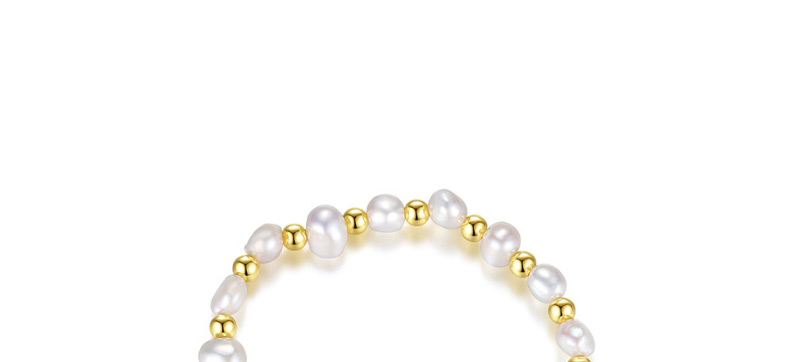 Fashion 18k Irregular Pearl Beaded Diamond Geometric Bracelet,Bracelets