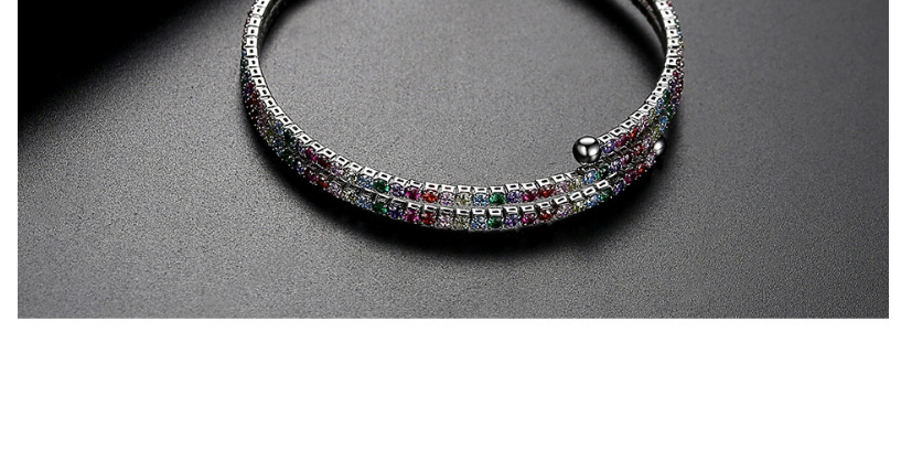 Fashion Color Plated 18k Diamond Adjustable Bracelet,Bracelets