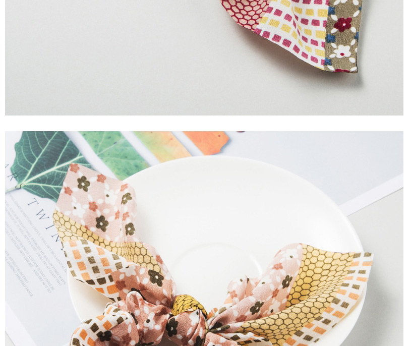 Fashion Pink Resin Imitation Natural Stone Geometric Round Adjustable Bracelet,Hair Ring