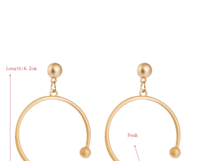 Fashion Golden+white pearl decorated earrings,Drop Earrings