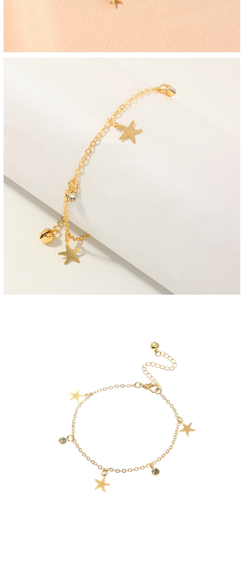Fashion gold color butterfly shape decorated bracelet,Fashion Anklets