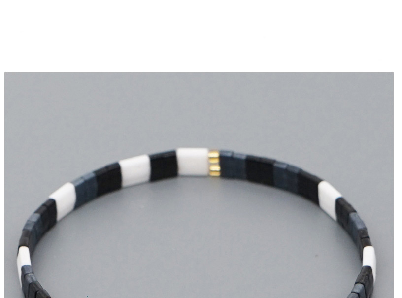 Fashion Off-white Rice beads hand-woven pentagram tassel bracelet,Beaded Bracelet