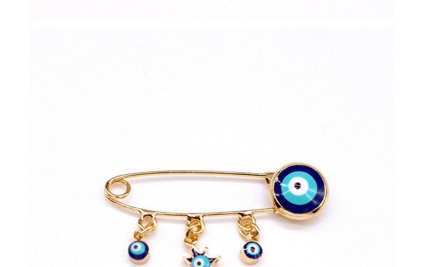 Fashion Awl golden Dripping round eye awl geometric alloy pin,Korean Brooches