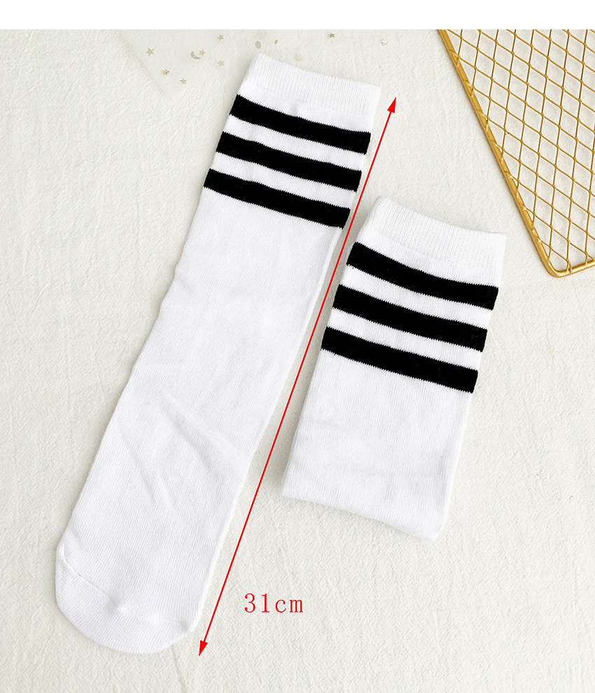 Fashion White Striped Stockings,Fashion Socks