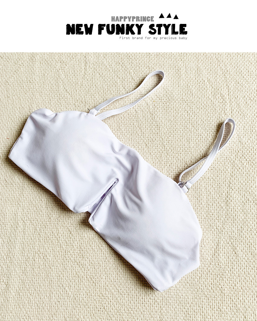 Fashion White Split Swimsuit,Bikini Sets