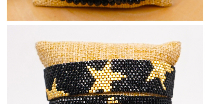 Fashion black Drop-shaped Resin Small Fringe Pull Fine Bracelet,Beaded Bracelet