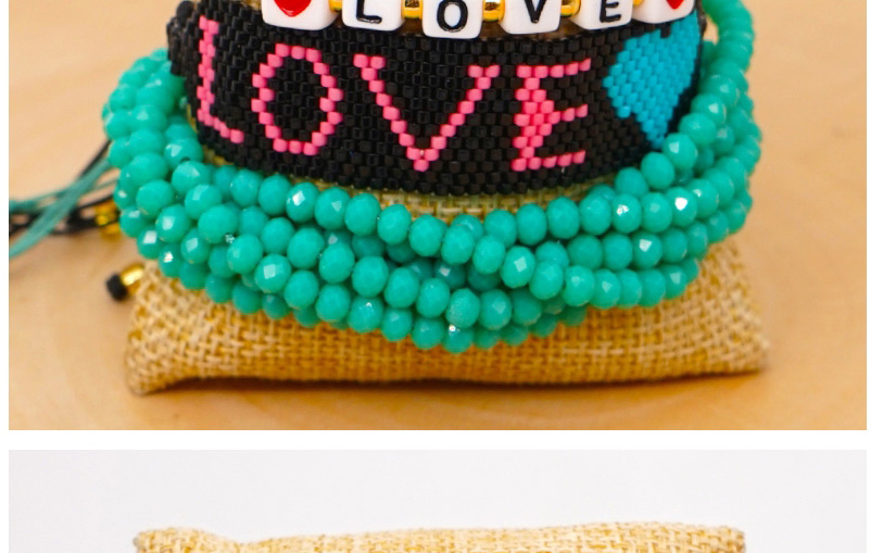 Fashion Brown Mizhu Love Tassel Hand Woven Bracelet,Beaded Bracelet
