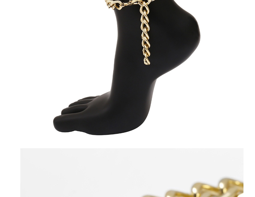 Fashion Golden Chain Alloy Single Layer Anklet,Fashion Anklets