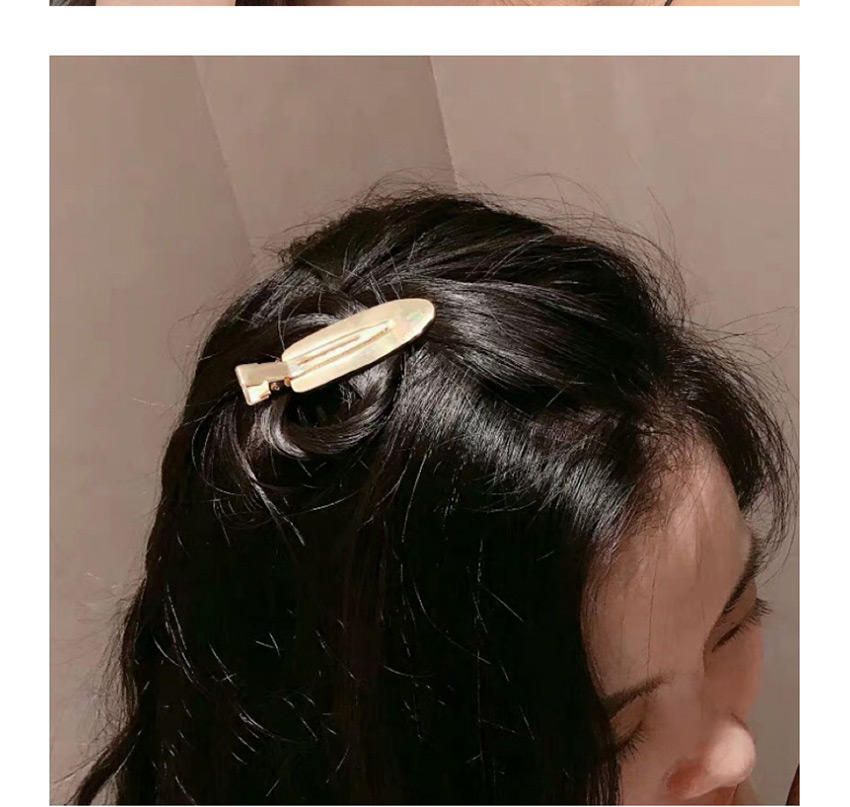 Fashion Golden Non-marking Metal Smooth Cutout Duckbill Clip,Hairpins