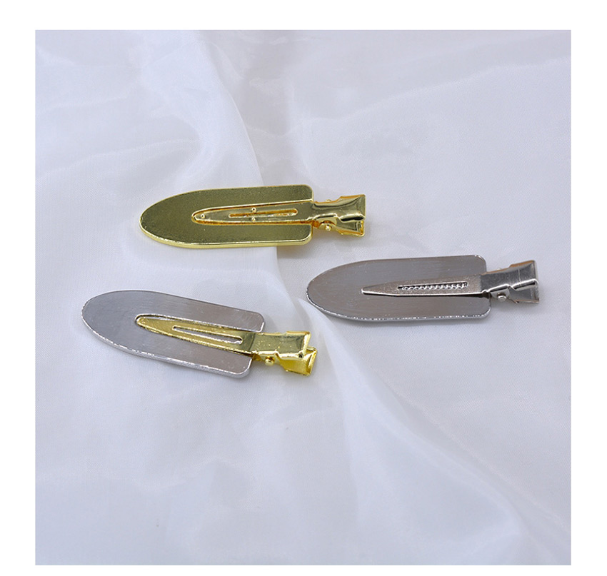 Fashion Silver Non-marking Metal Smooth Cutout Duckbill Clip,Hairpins
