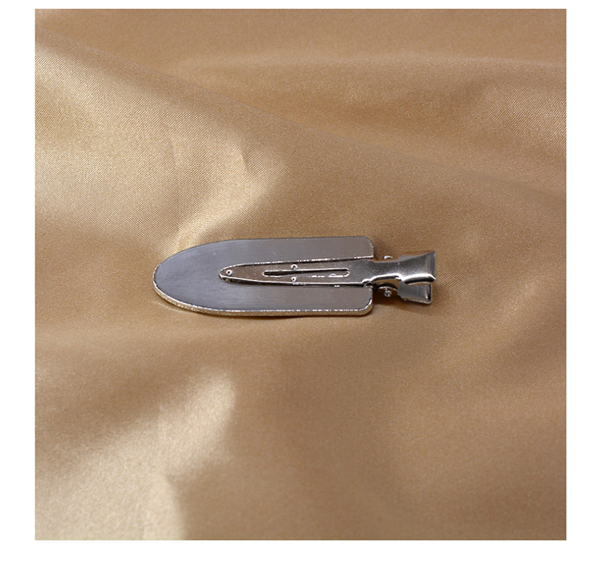 Fashion Silver Non-marking Metal Smooth Cutout Duckbill Clip,Hairpins