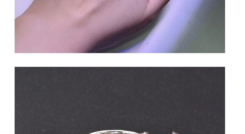 Fashion White Butterfly Twin Zircon Open Alloy Ring,Fashion Rings