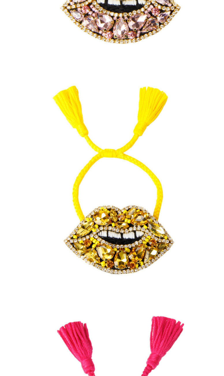 Fashion Yellow Gold-plated Tassel Bracelet With Diamonds,Fashion Bracelets