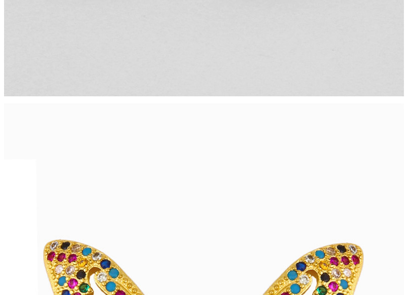Fashion Butterfly Butterfly Diamond Alloy Pierced Earrings,Earrings