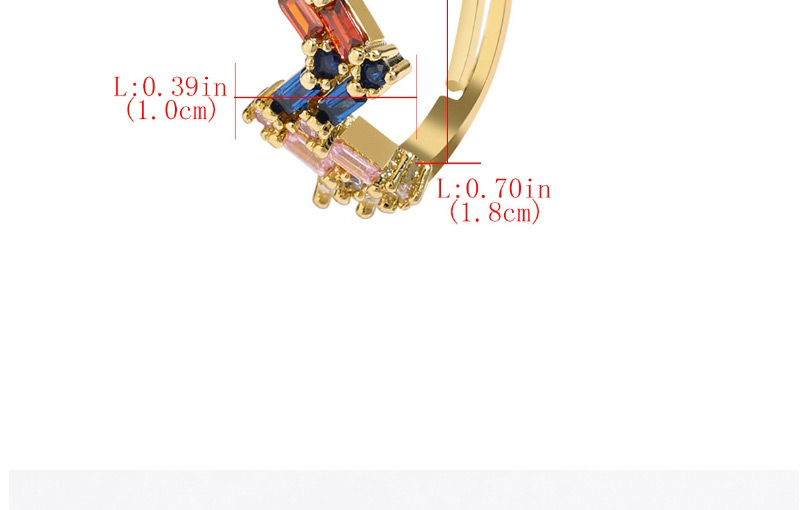 Fashion Golden Crown Cubic Micro Set Inlaid Zircon Opening Adjustable Ring,Rings