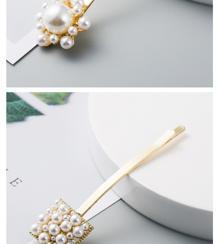 Fashion Bow Pearl Butterfly And Gold Hair Clip,Hairpins