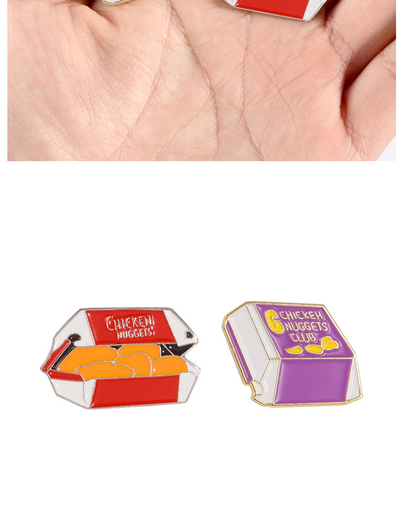 Fashion Red Alloy Fast Food Gourmet Pin,Korean Brooches