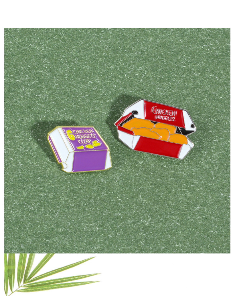 Fashion Red Alloy Fast Food Gourmet Pin,Korean Brooches