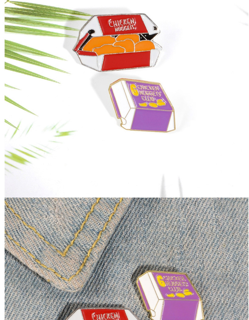 Fashion Purple Alloy Fast Food Gourmet Pin,Korean Brooches