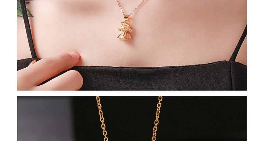 Fashion Golden Angel Baby Stainless Steel Alloy Necklace,Necklaces