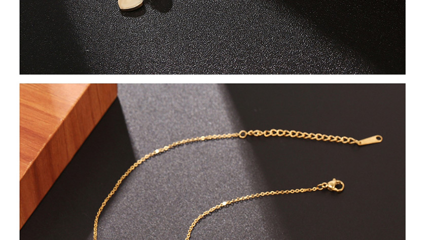 Fashion Golden Stainless Steel Pearl Peach Heart Hypoallergenic Necklace,Necklaces