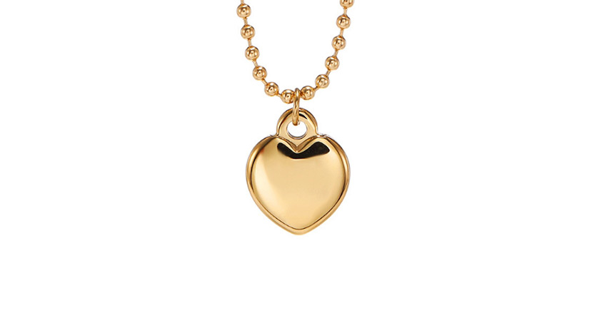 Fashion Golden Love 18k Gold Plated Stainless Steel Titanium Steel Necklace,Necklaces