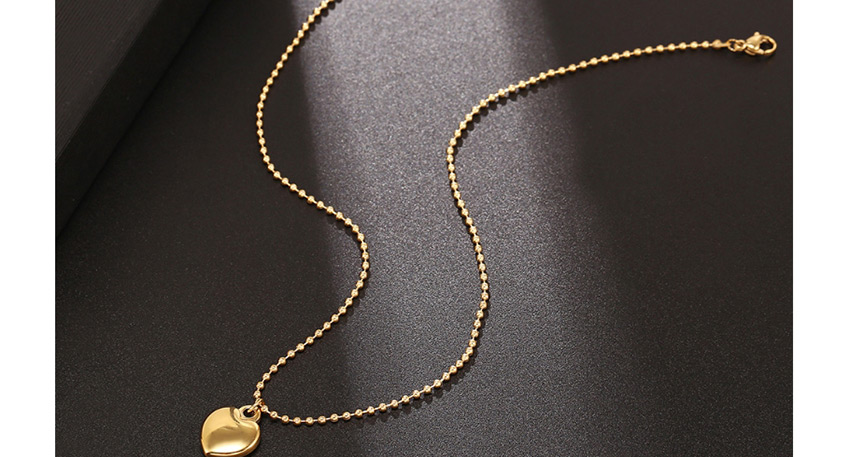 Fashion Golden Love 18k Gold Plated Stainless Steel Titanium Steel Necklace,Necklaces
